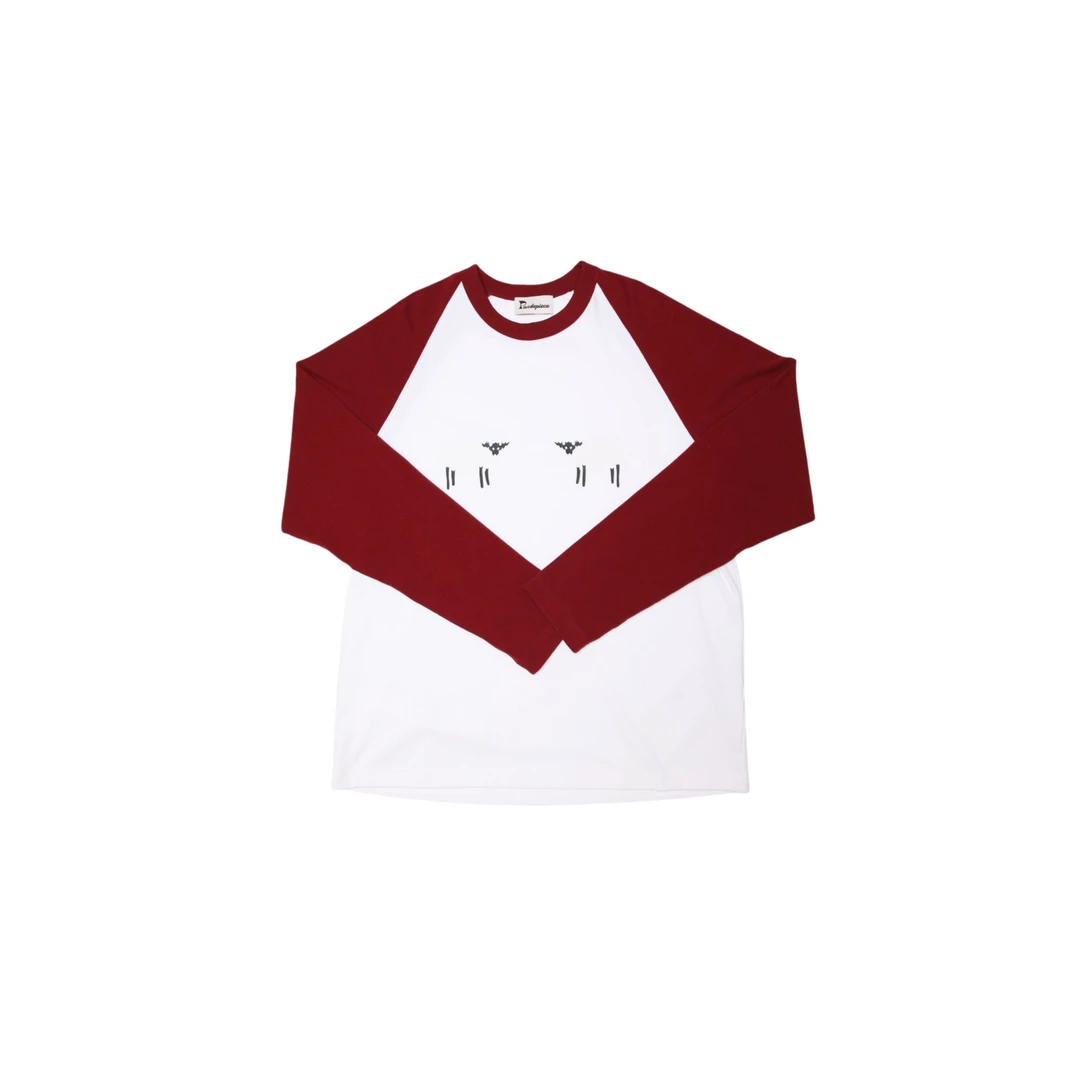 PUZZLE  PIECE黑面YANG印花长袖T恤25年春款PP25PSTOP013——680