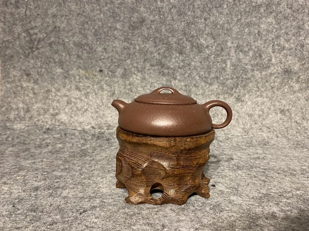 宜兴紫砂壶黄龙山原矿天青泥无尘90cc章智慧小品茶具