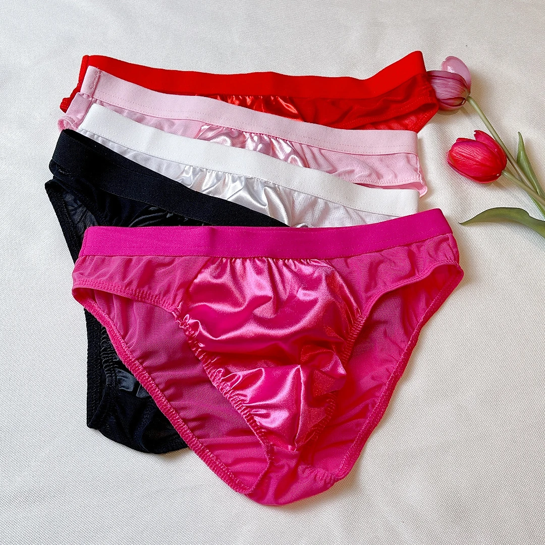 男士时尚拼接款五彩糖果网纱透气内裤（一组2条装）