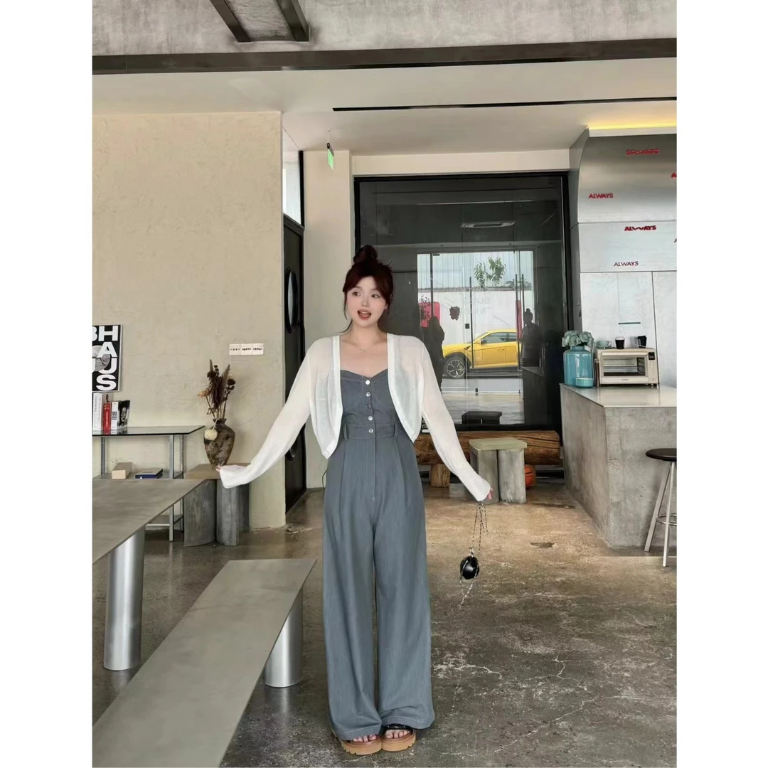 晶咕【敲好搭】韩系简约纯色短款长袖防晒开衫外套夏季薄款