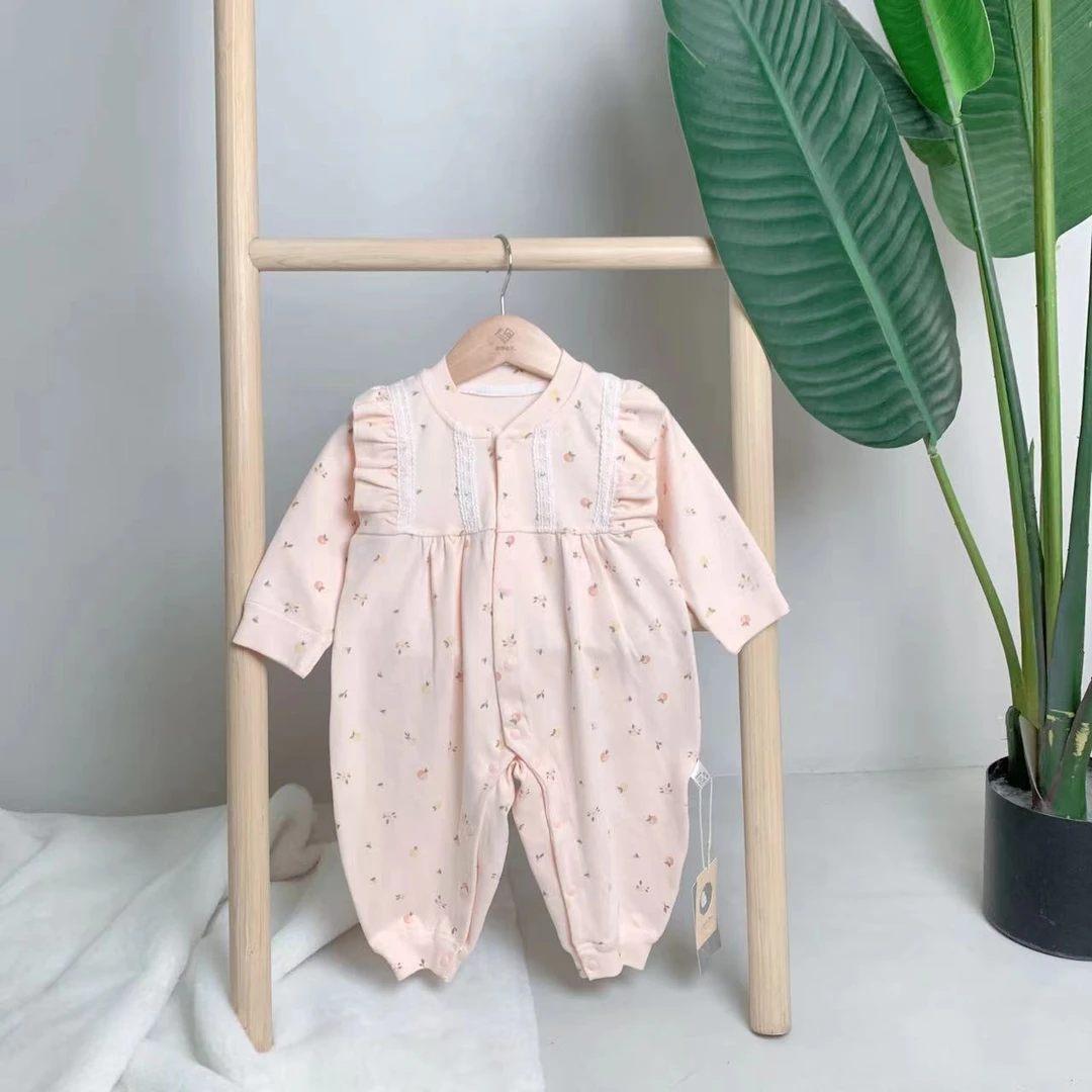 4762-15浪漫花园秋款连体衣长袖四季闭裆连身衣舒适柔软春秋