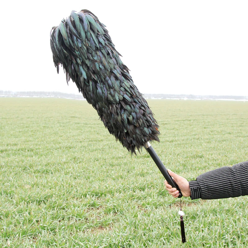 鸡毛掸子纯手工老式打扫卫生神器家用不掉毛除尘扫灰静电除尘掸子