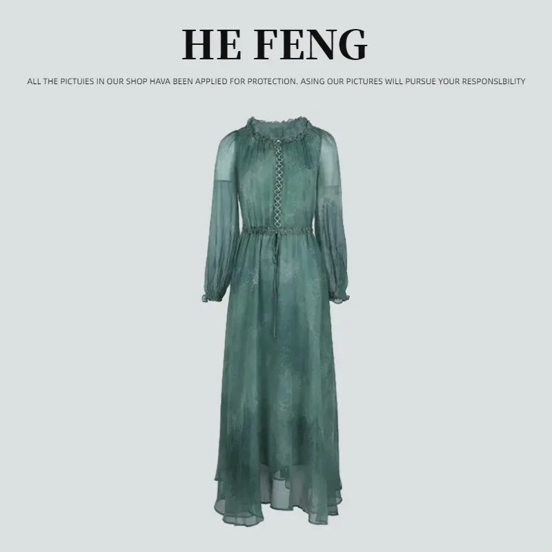 【2024-禾枫表弟】重磅100桑蚕丝连衣裙Y24C9004