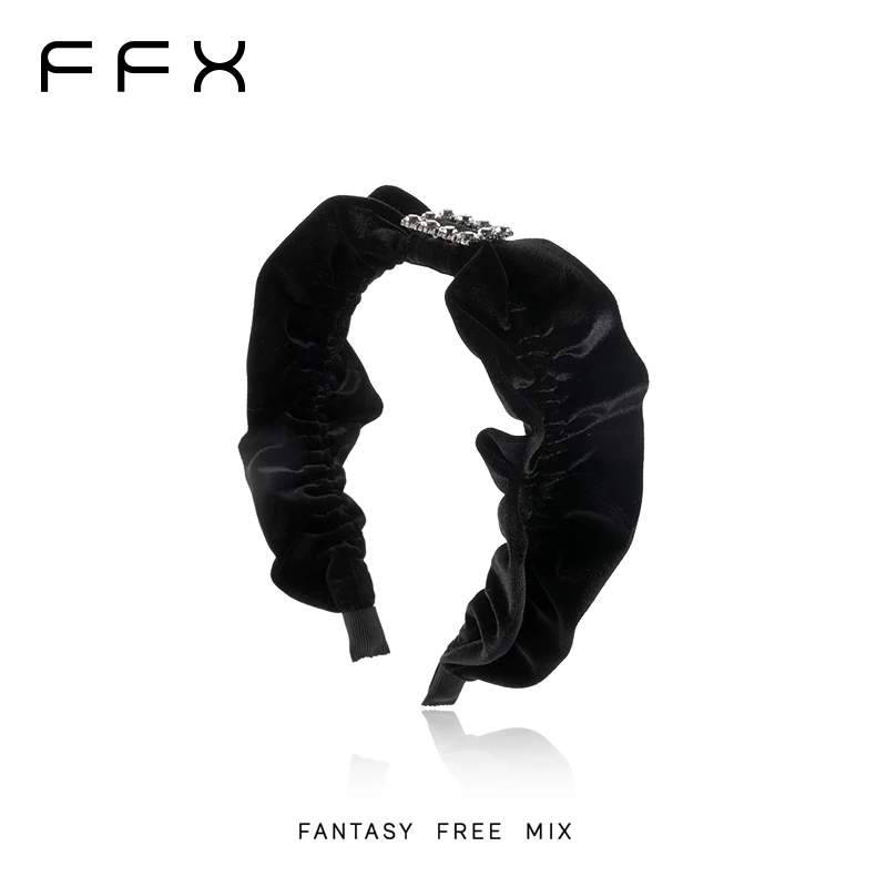 FFX弗弗西【方扣丝绒】高级定制丝绒大钻轻奢发箍