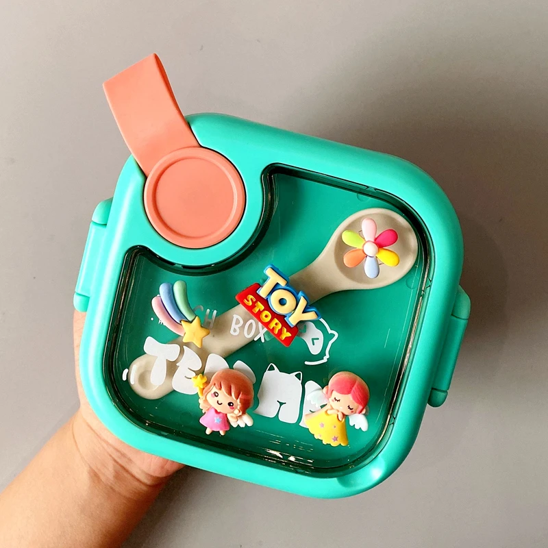 三头象儿童辅食宝宝可爱餐具小学生304不锈钢饭盒可微波外出便携