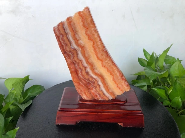 红烧肉石一帆风顺一飞冲天 尺寸含座长19宽10.3高24