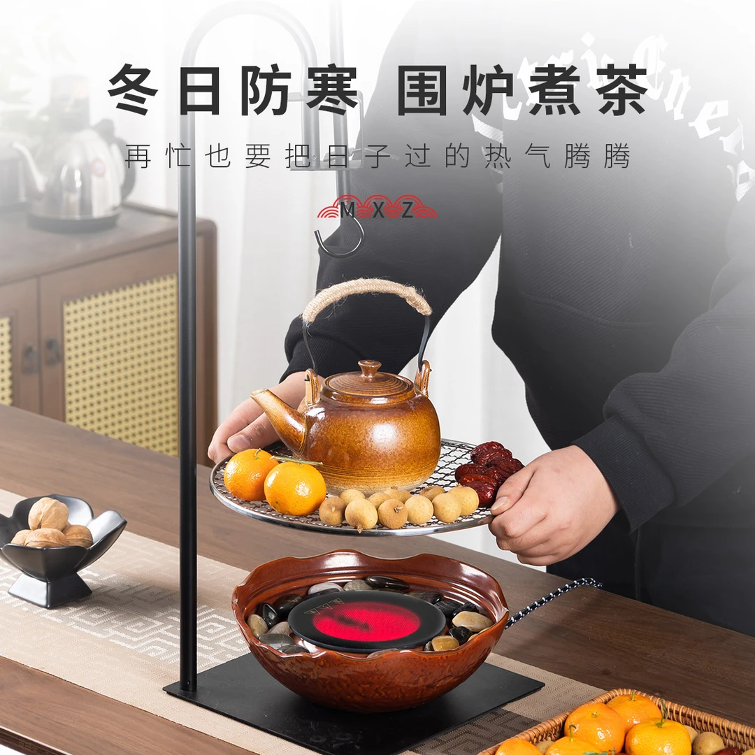 煮茶炉电陶炉电磁炉陶瓷围炉煮茶套装室内家用全套防寒茶壶煮茶器
