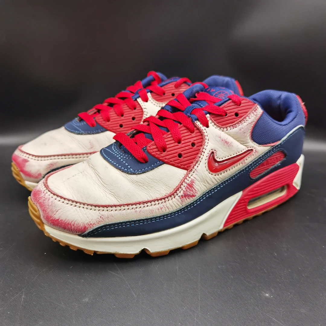 42.5码 Nike air max90 刮刮乐 白红 二手球鞋无原盒 公价999