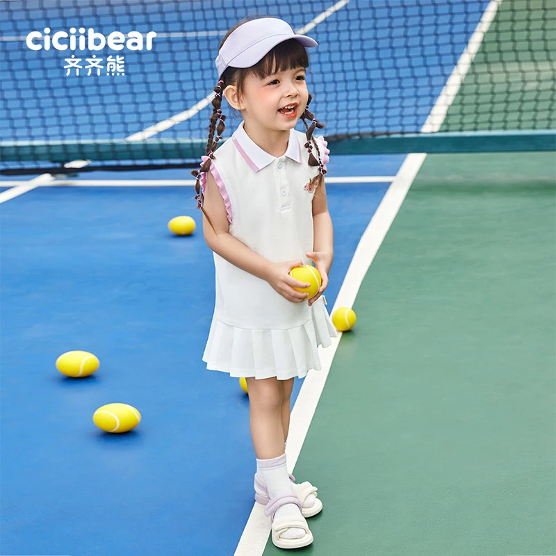 CICIIBEAR/齐齐熊[索罗娜凉感]女童背心连衣裙夏季运动服 Q101918