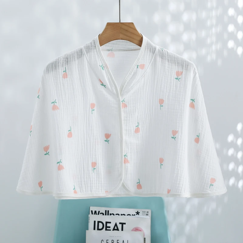 夏季薄款彩棉月子披肩孕产妇喂奶空调房挡风肩膀防寒保暖护肩颈椎