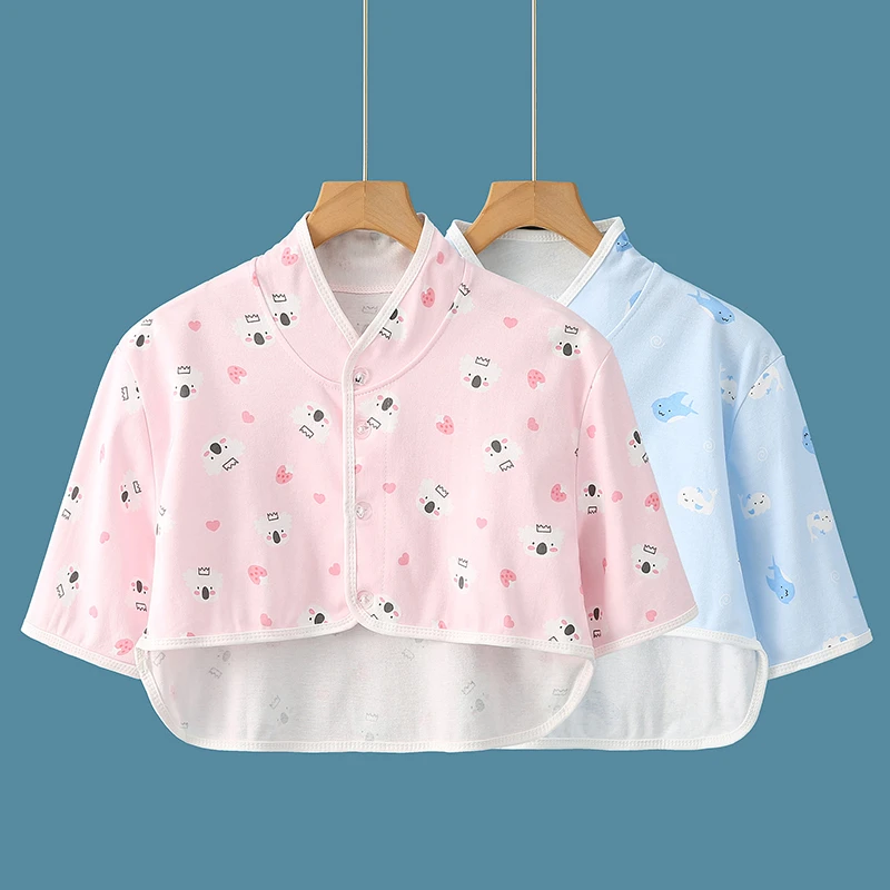 彩棉夏季空调房喂奶披肩防寒月子护肩薄款长短袖肩膀颈椎保暖坎肩