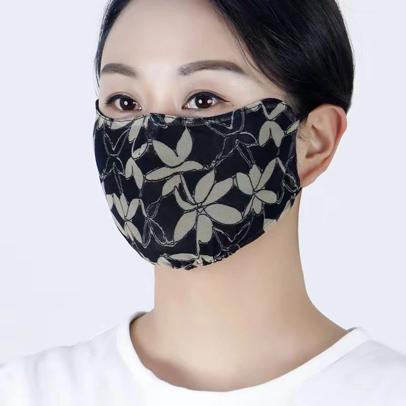 大版冰丝护眼角防尘防晒面纱骑行面罩