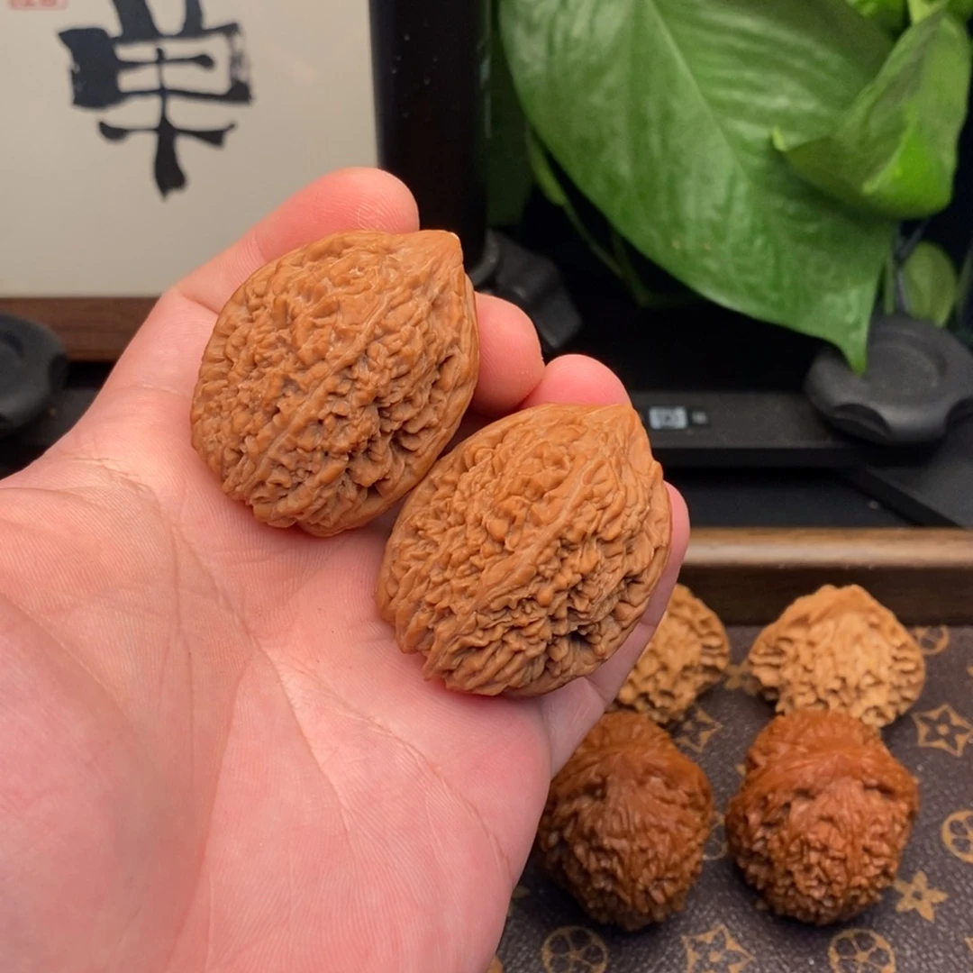 文玩核桃把件35大蒜头