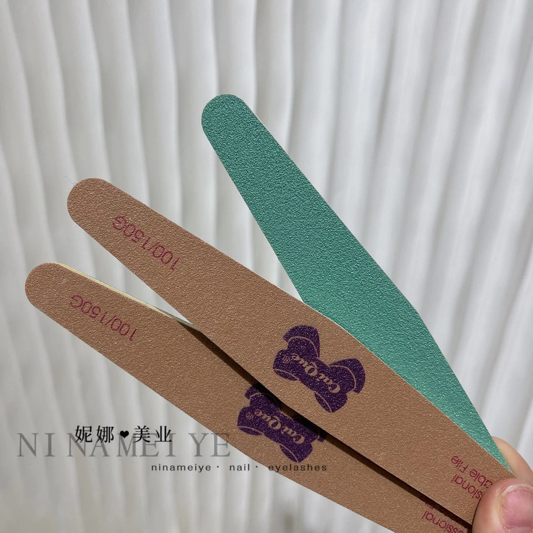 超级耐用的美甲修甲绿色厚砂条豆绿（满20米包邮）搓条指甲锉