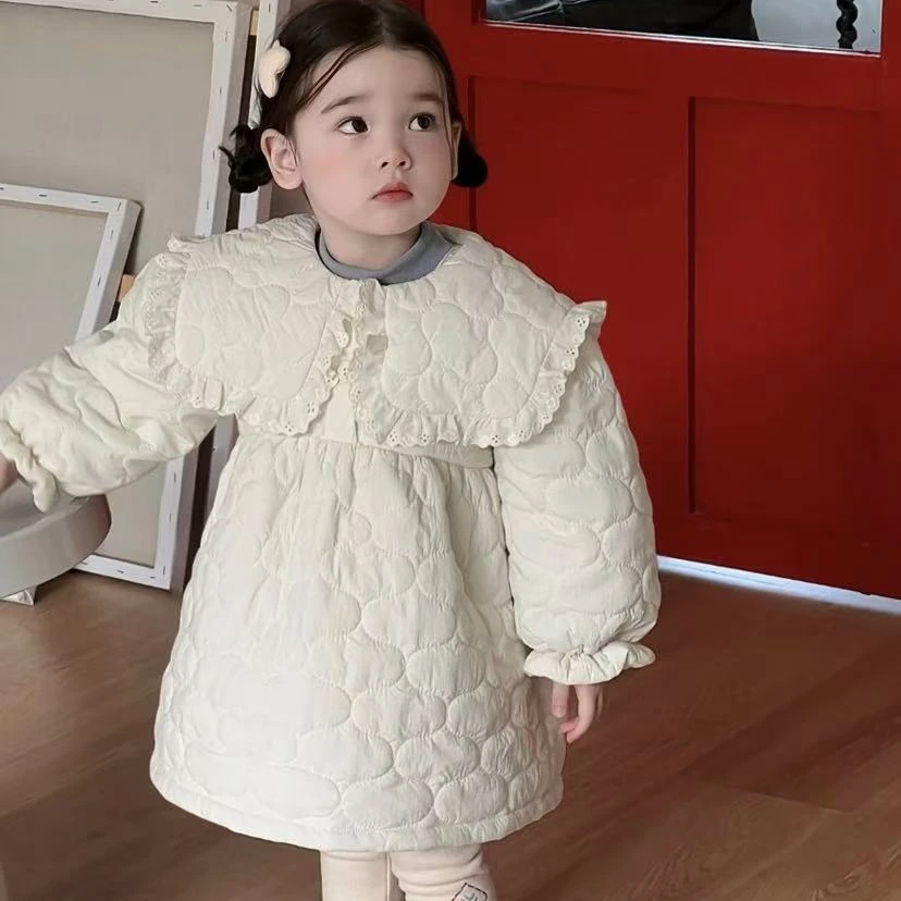 女童冬季棉服2024新款儿童洋气韩版小童冬装棉袄外套