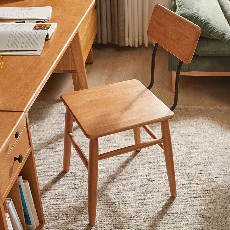 电脑椅实木书桌椅餐椅家用舒适久坐宿舍学习椅交个朋友