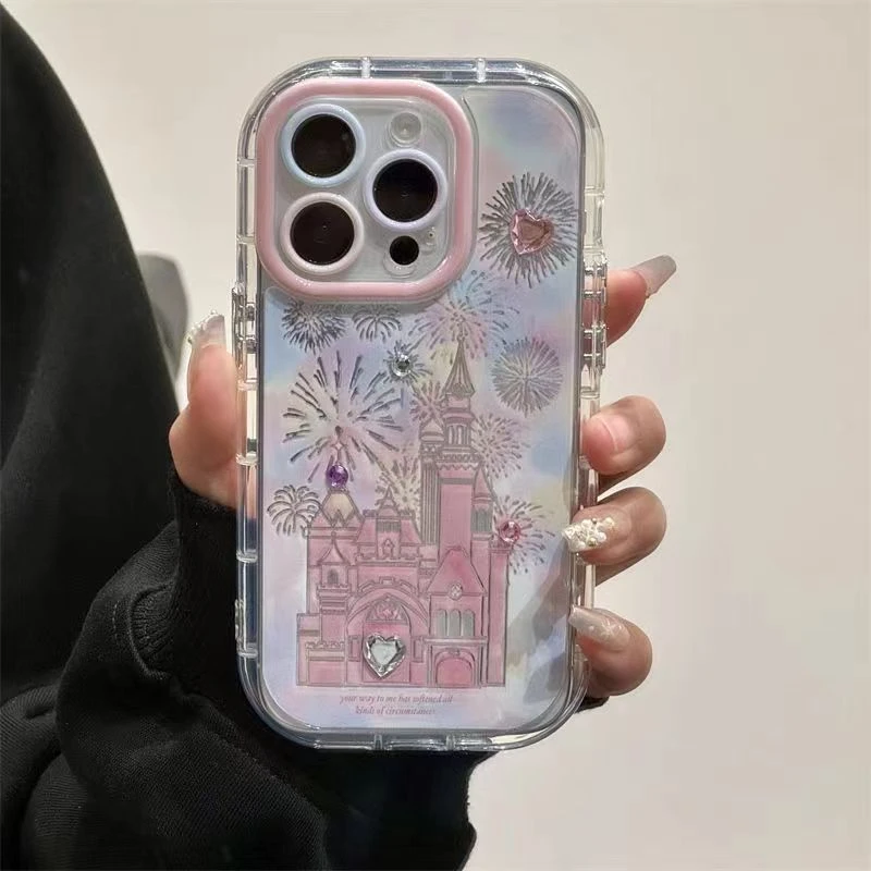 梦幻城堡适用于苹果15/14手机壳iPhone13全包款12/11/XR/xs防摔7P
