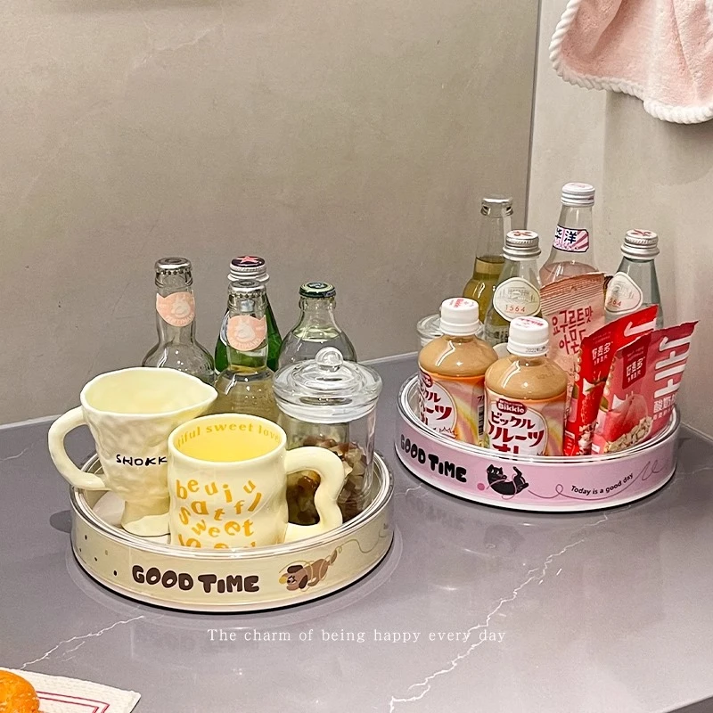 旋转调料品置物架多功能厨房盐调味罐收纳盒台面用品家用原创设计