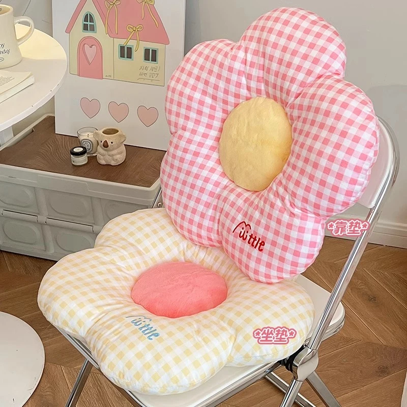 花朵坐垫屁垫椅子垫宿舍防屁股痛学生教室办公室久坐加厚软靠垫子