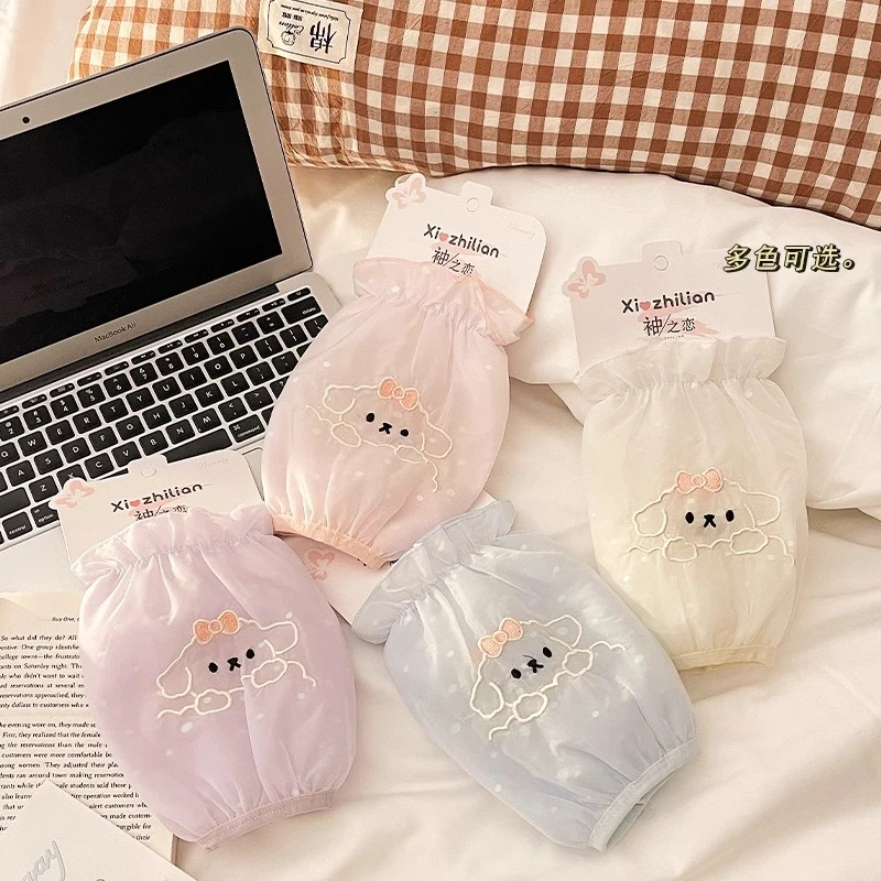 可爱袖套女2025新款印花防污秋冬季羽绒服小学生防脏宝宝儿童袖头