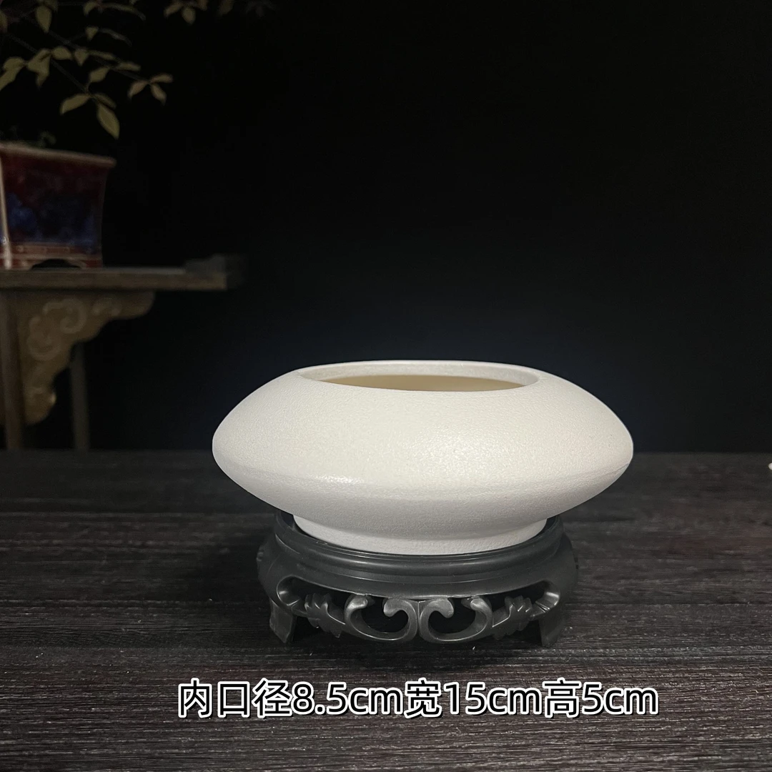 圆形造景花盆陶瓷中式绿植黄杨竹子金弹子三角梅专用盆景盆