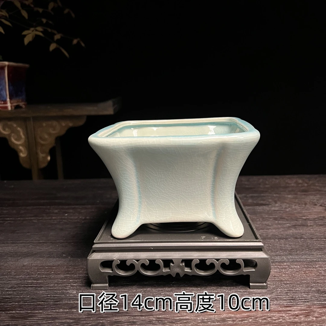 方形造景花盆陶瓷中式绿植黄杨竹子金弹子三角梅专用盆景盆