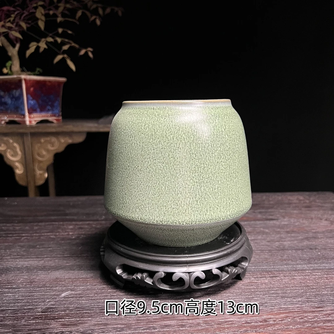 圆形造景花盆陶瓷中式绿植黄杨竹子金弹子三角梅专用盆景盆