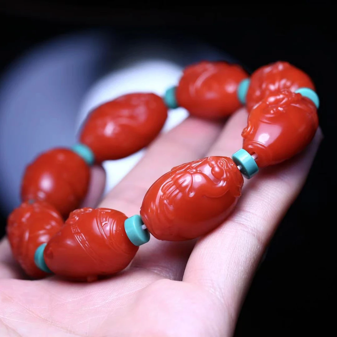 保山天然原矿南红手串