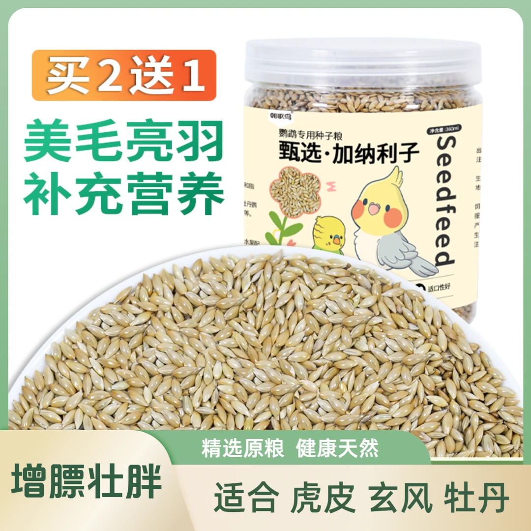 甄选加纳利子鸟食鸟粮新鲜牡丹鹦鹉玄凤鹦鹉虎皮鹦鹉鹦鹉食粮