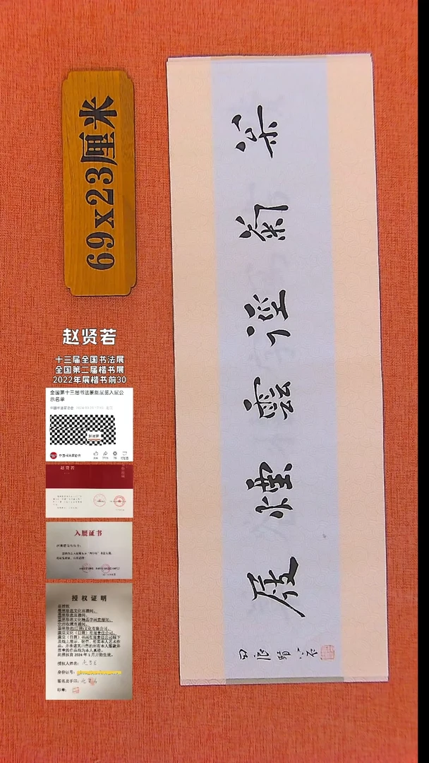 【闪购商品】书法61    中书协会员赵贤若老师作品*