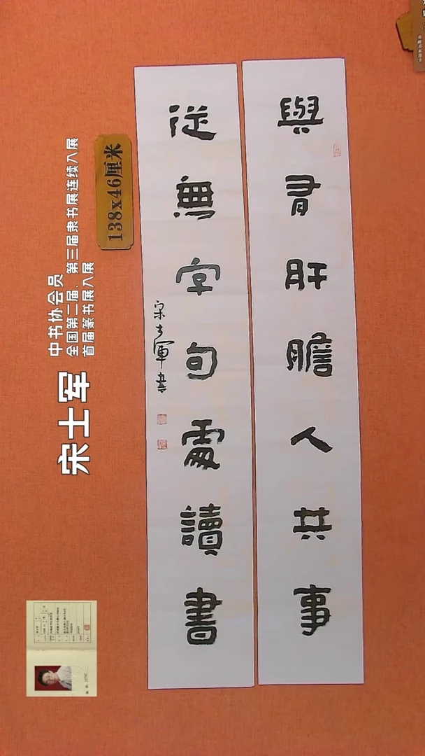 【闪购商品】书法397   中书协会员宋士军老师作品*