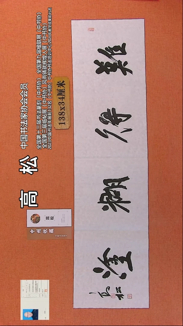 【闪购商品】书法240   中书协会员高松老师作品*