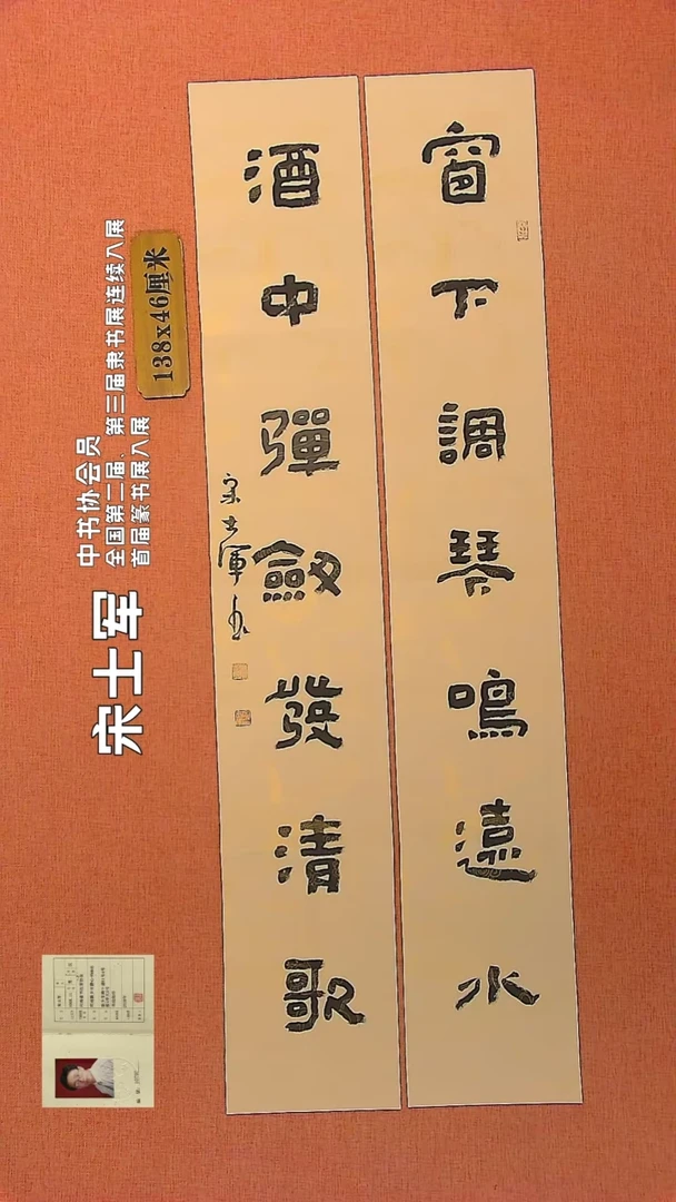 【闪购商品】书法289   中书协会员宋士军老师作品*