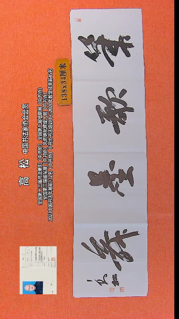 【闪购商品】书法648     中书协会员高松老师作品*