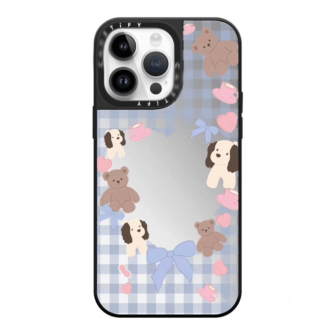 case镜面14ProMax手机壳iPhone13高级感12卡通11pro高颜值