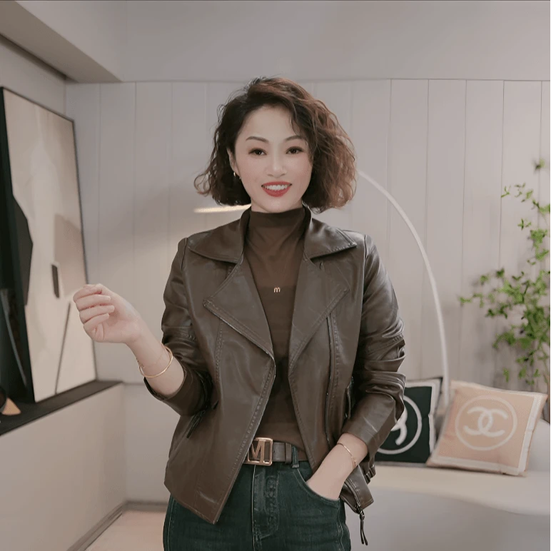 2024流行皮衣外套爆款休闲百搭显瘦短款秋冬韩版皮夹克