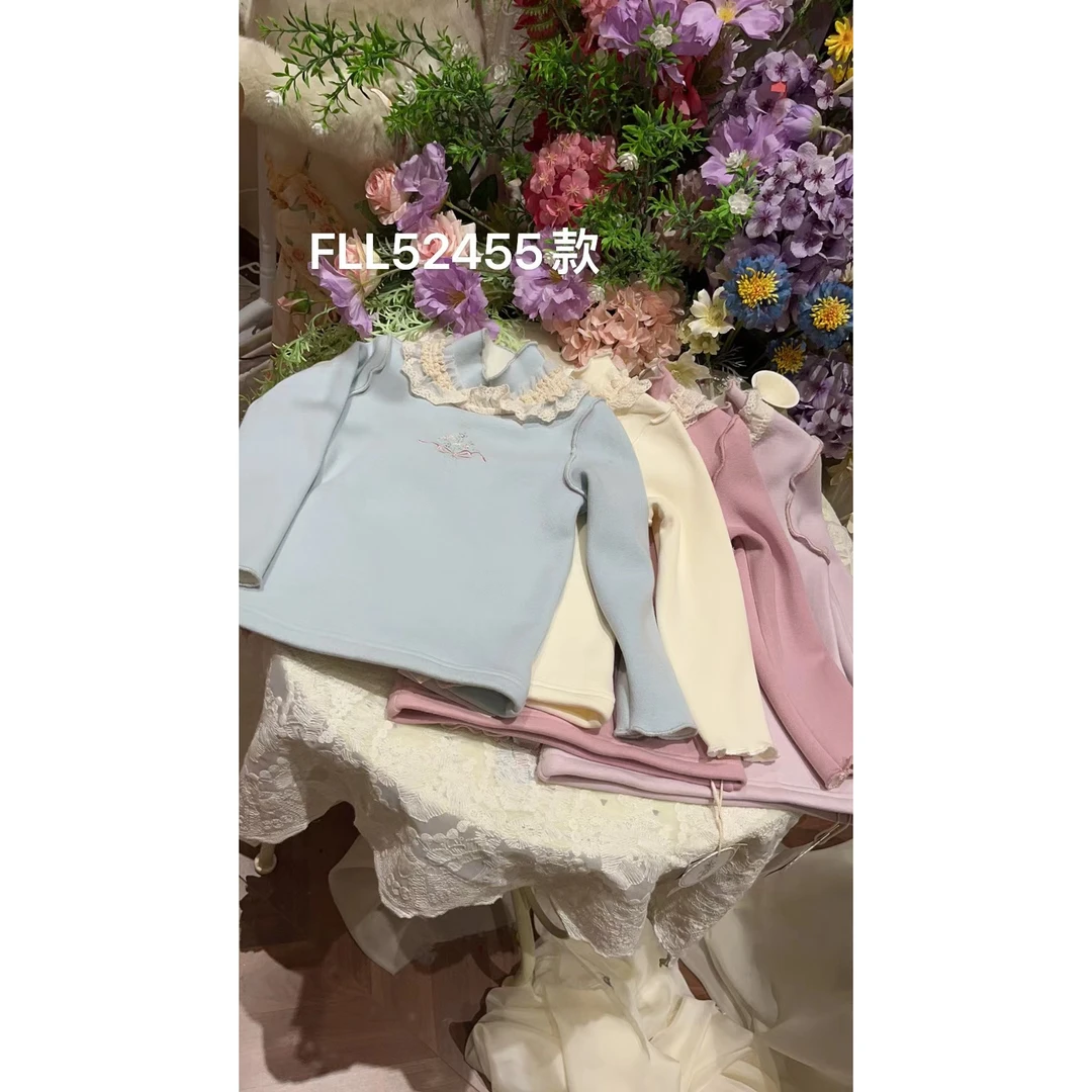 FLL·冬~花边领打底衫52455（汉服T恤）