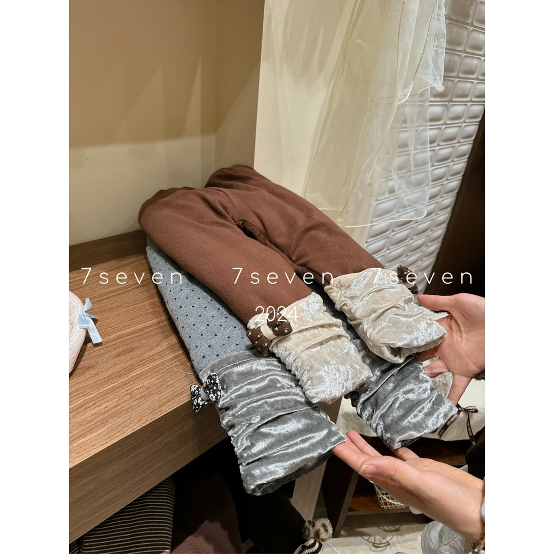 7Seven·冬~波点蝴蝶结蚕丝裤8397（汉服）