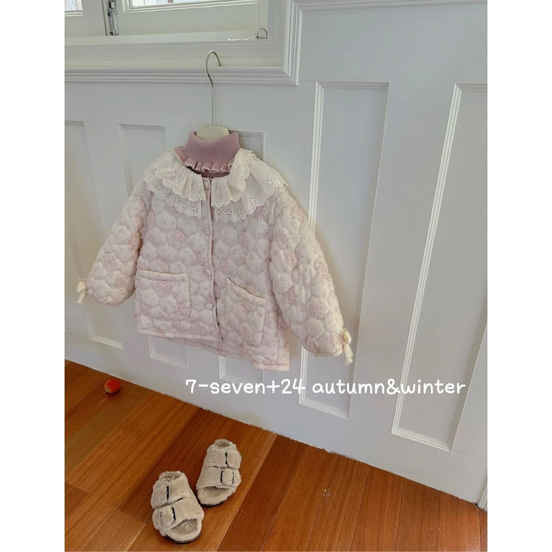 7Seven.冬~蕾丝花边碎花棉服外套7346（汉服外套）