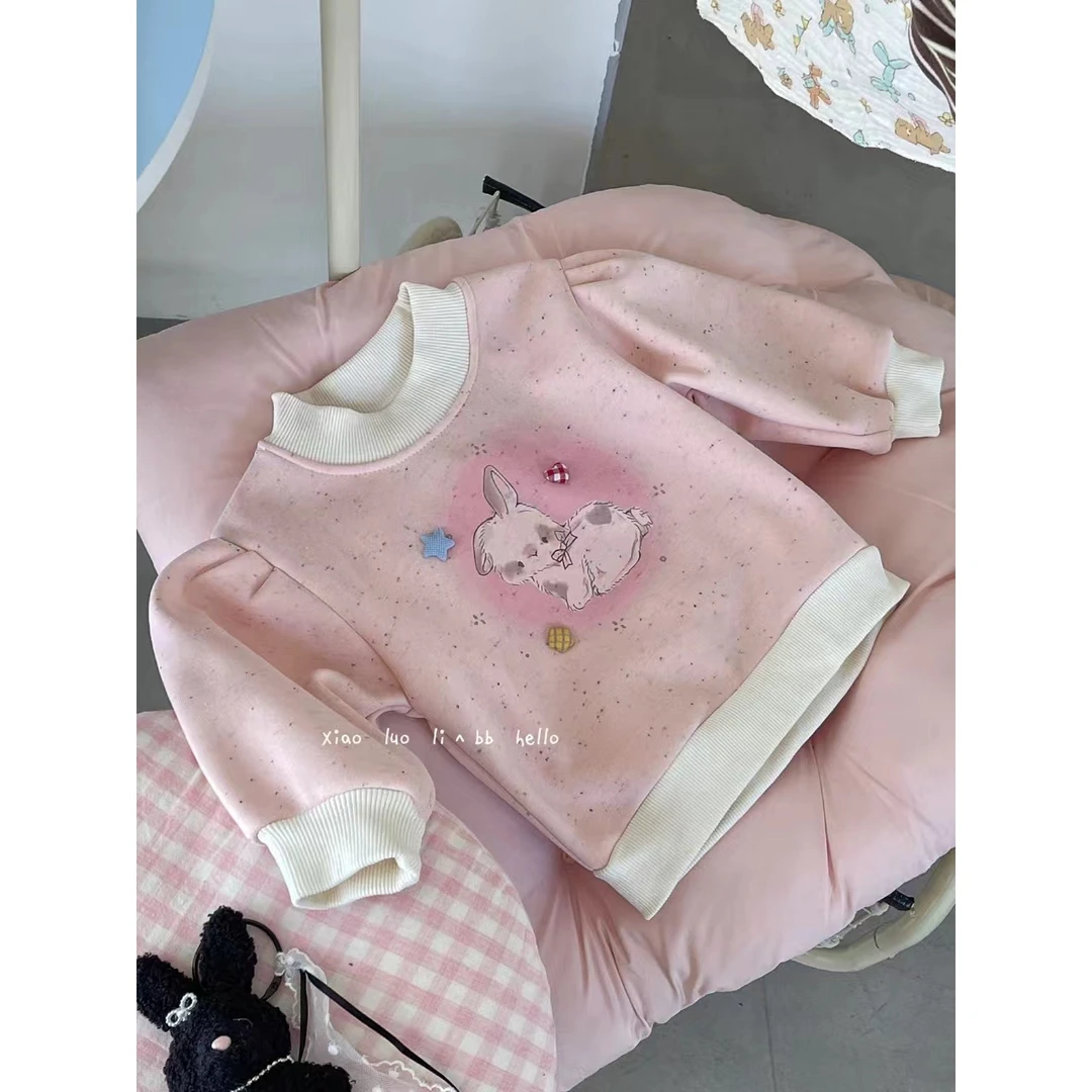 XL莉·冬~彩点小兔卫衣89577（汉服卫衣）