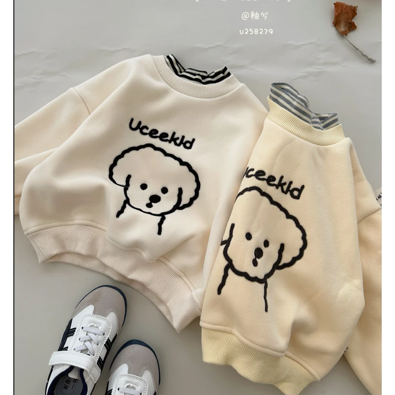 釉兮~拼接条纹领卫衣U258279