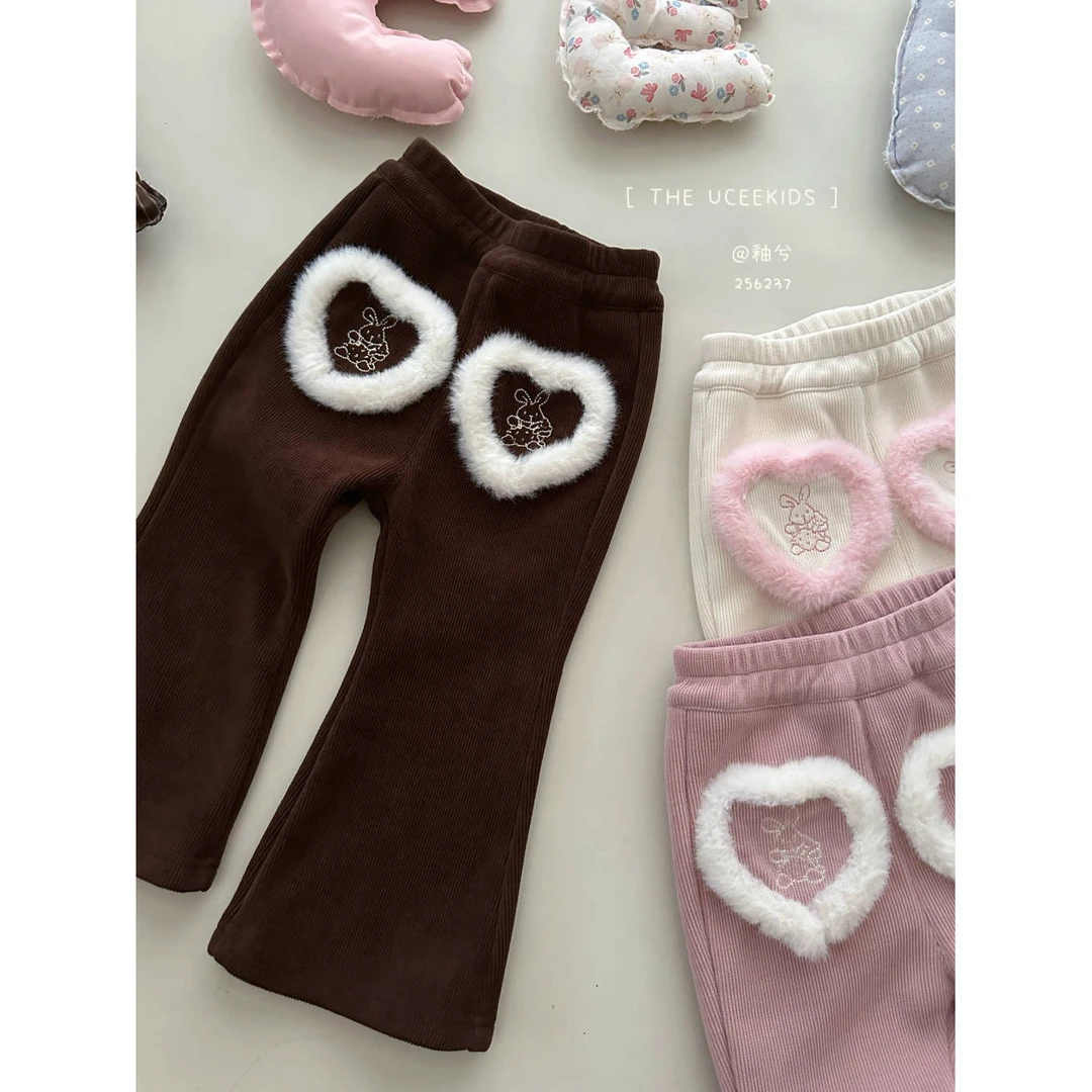 釉兮~爱心小兔微喇裤256237