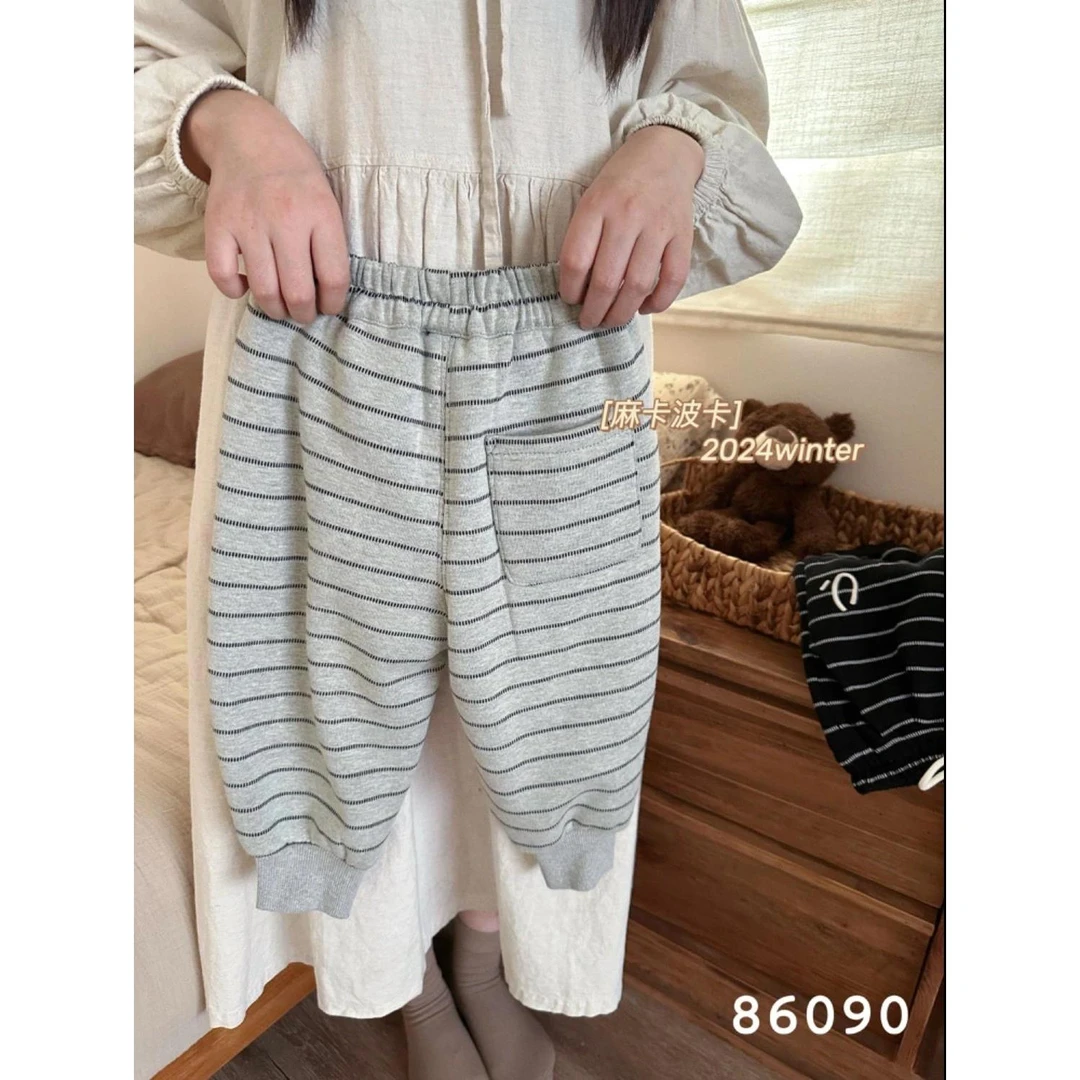 麻卡波卡·冬~条纹卫裤86090