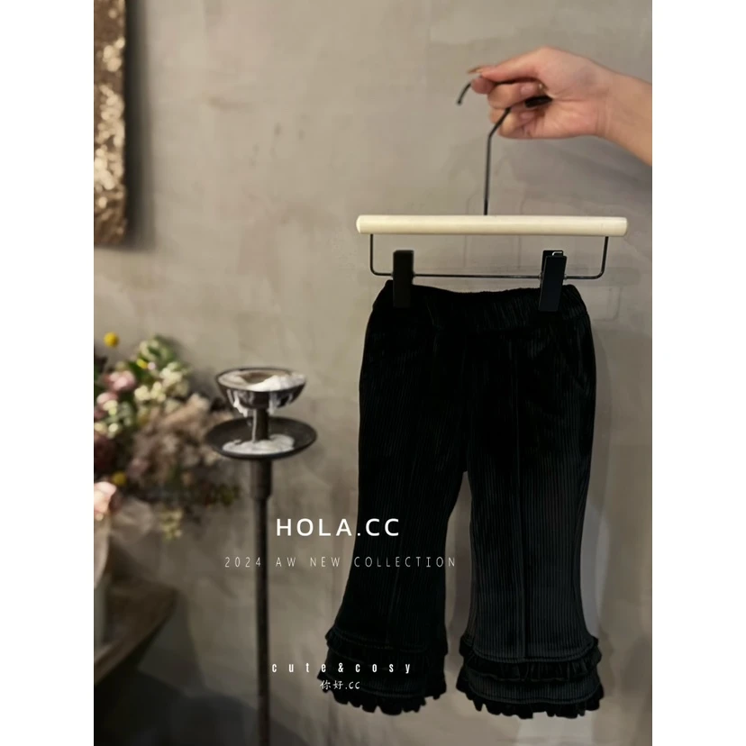 HOLA.CC·冬~木耳边喇叭裤8601（汉服裤）