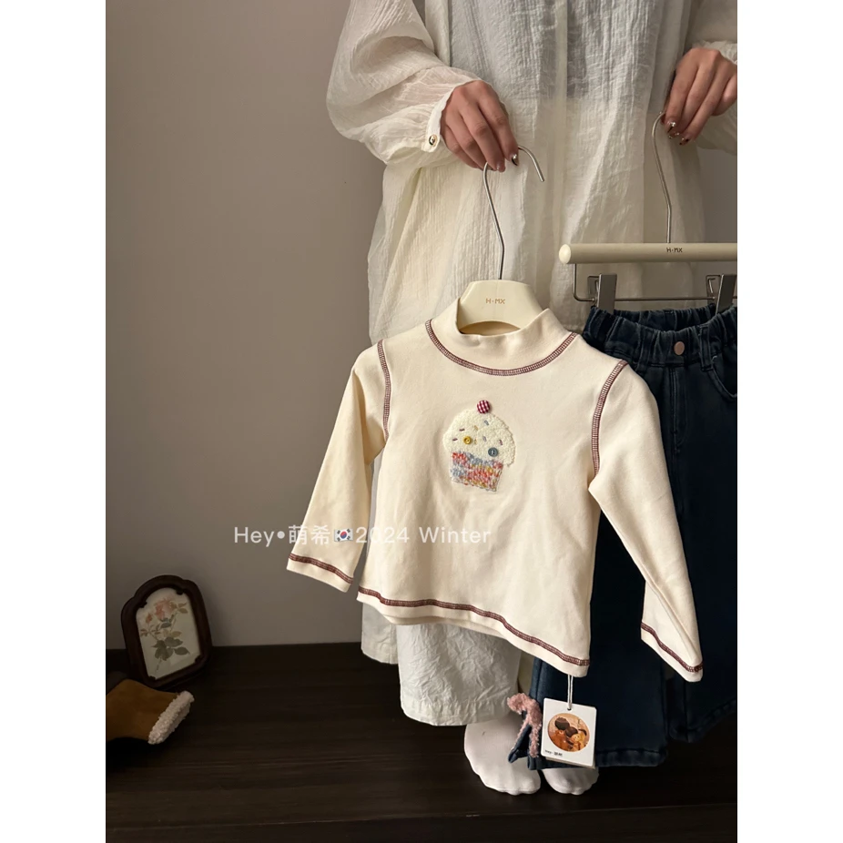 萌希·冬~纽扣蛋糕T恤T713（汉服T恤）