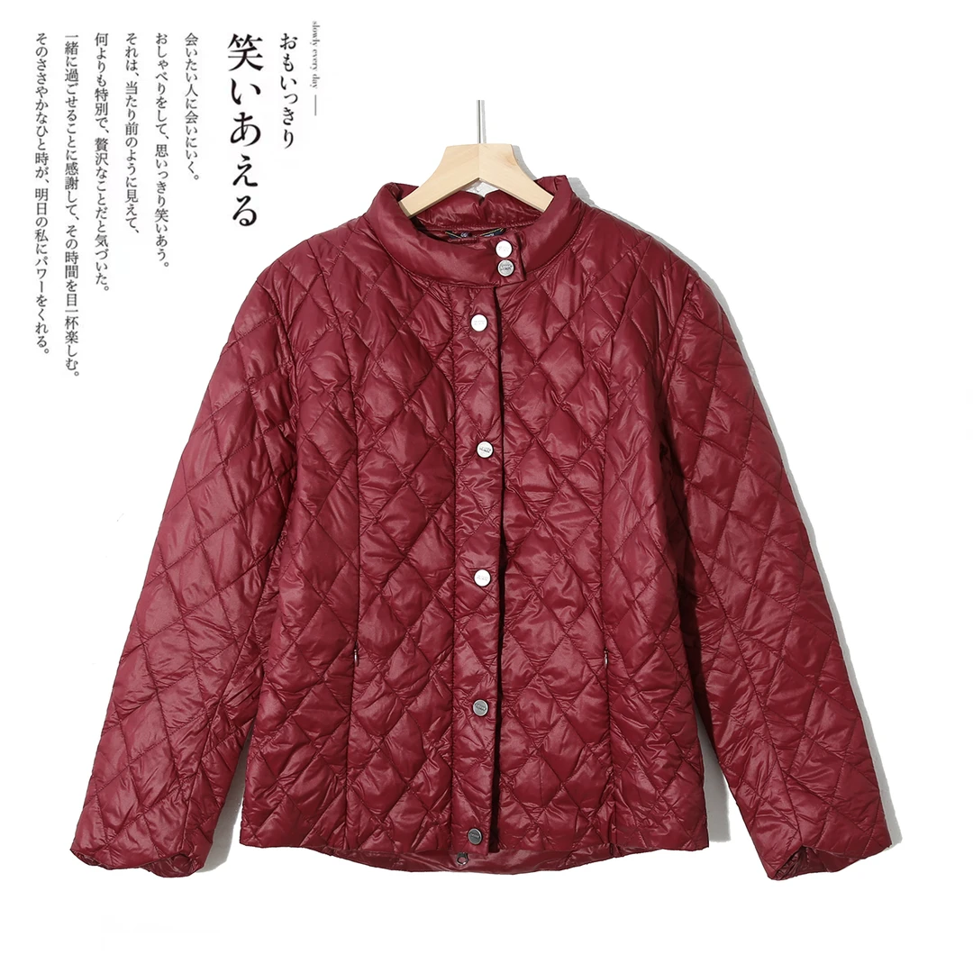 棉服秋冬女款外套休闲简约单排扣拉链设计感纯色保暖轻便P-1C500