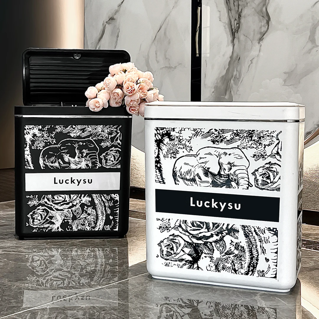 创意轻奢按压高颜值垃圾桶家用大容量客厅卧室垃圾桶厕所专用桶