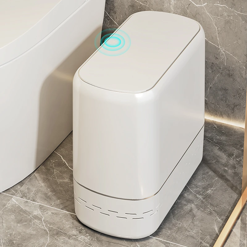 卫生间吸附垃圾桶家用2025新款高颜值厕所夹缝专用桶客厅厨房