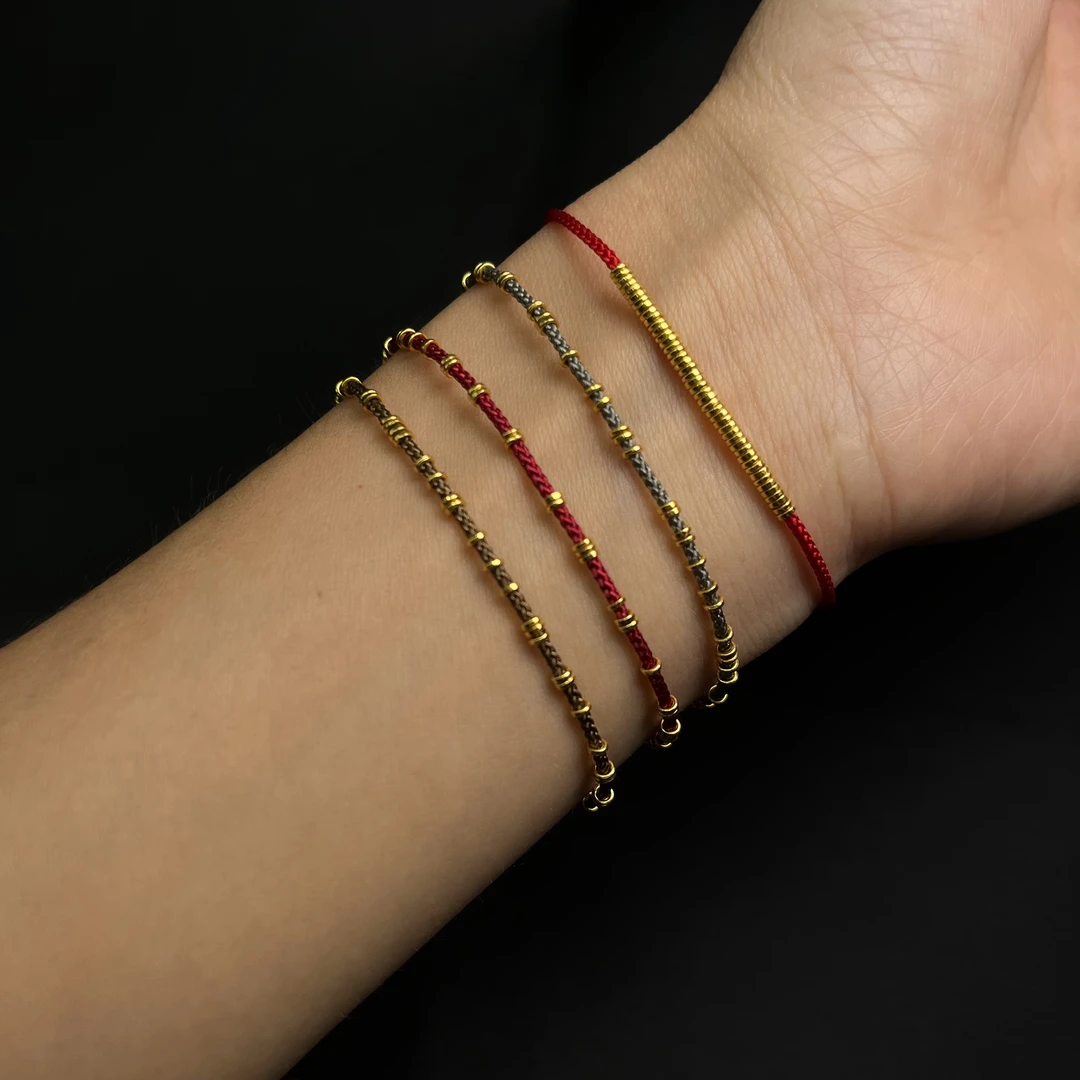 禾乐2.4mm足金999小圈圈中细红绳净金重2g多样性发一 #2300 02 G0