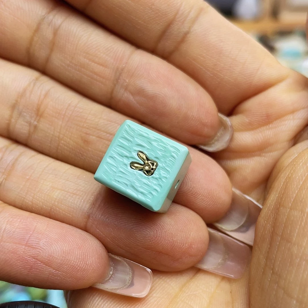 绿松石项链18K金镶嵌木***号